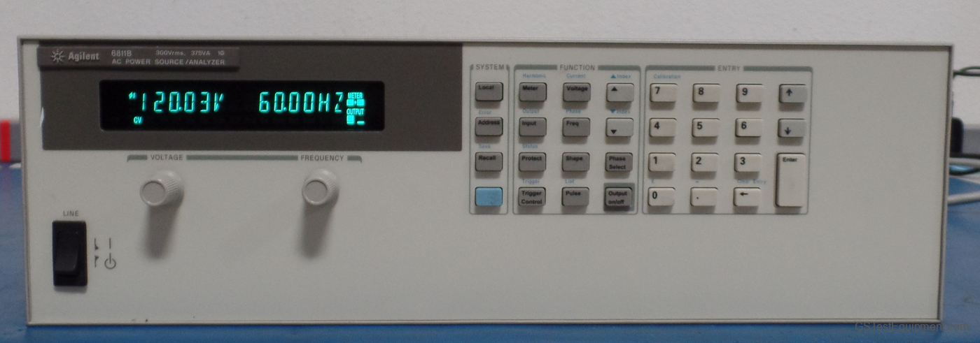 HP / Keysight / Agilent 6811B AC Power Supplies - front view