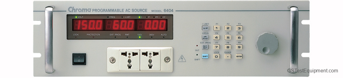 Chroma 6404 AC Power Supplies - front view
