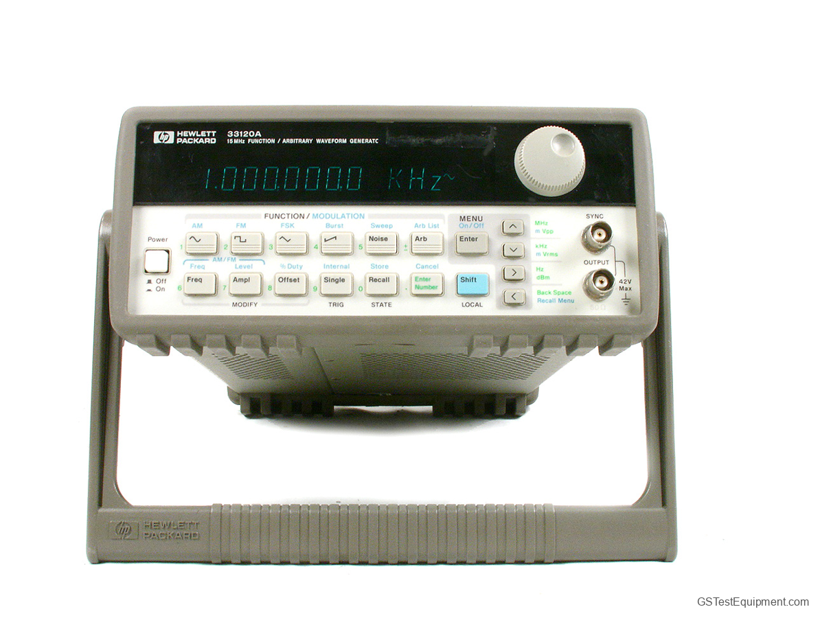 HP / Keysight / Agilent 33120A Function Generators - front view