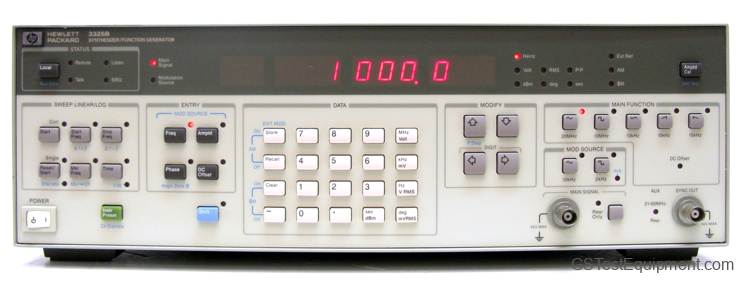 HP / Keysight / Agilent 3325B Function Generators - front view
