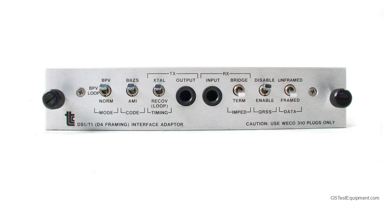 TTC 40405 Bit Error Rate Testers - front view