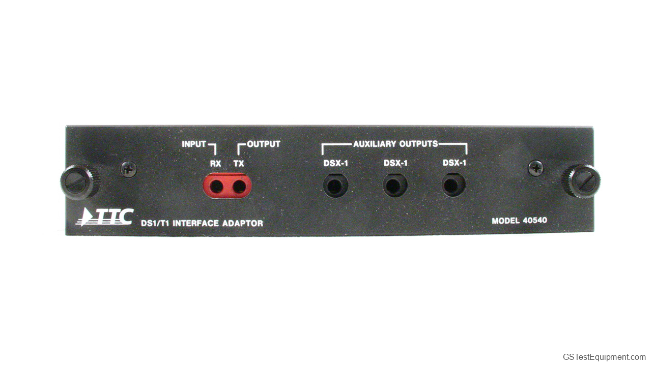 TTC 40540 Bit Error Rate Testers - front view