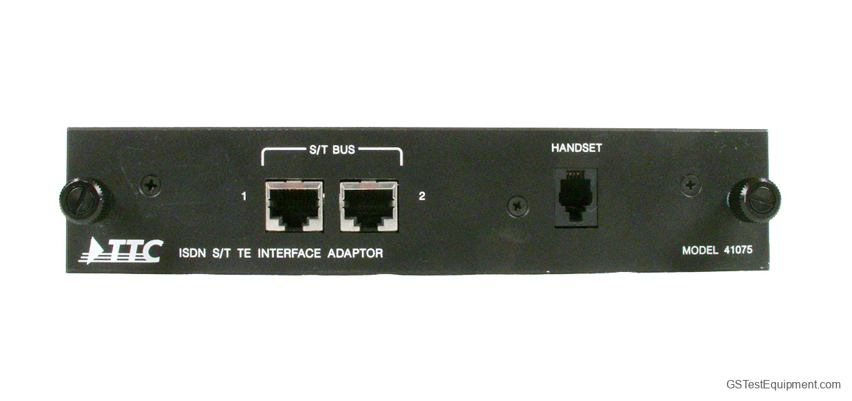 TTC 41075 Bit Error Rate Testers - front view