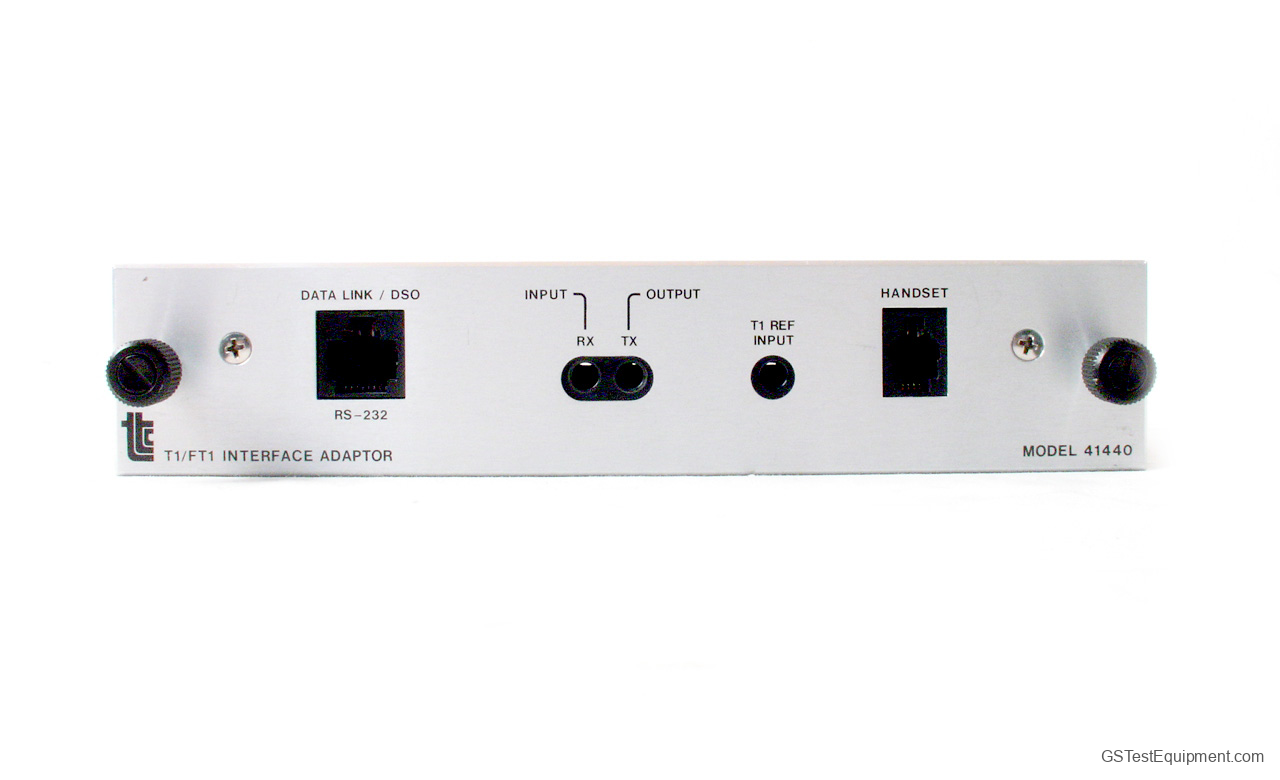 TTC 41440 Bit Error Rate Testers - front view