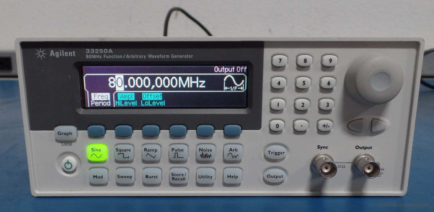 HP / Keysight / Agilent 33250A Function Generators - front view