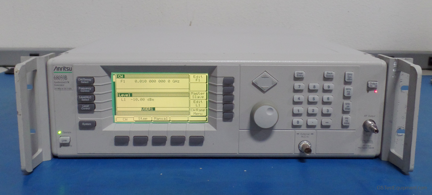 Anritsu 68059B Signal Gen/Synthesizers/Sweepers - front view