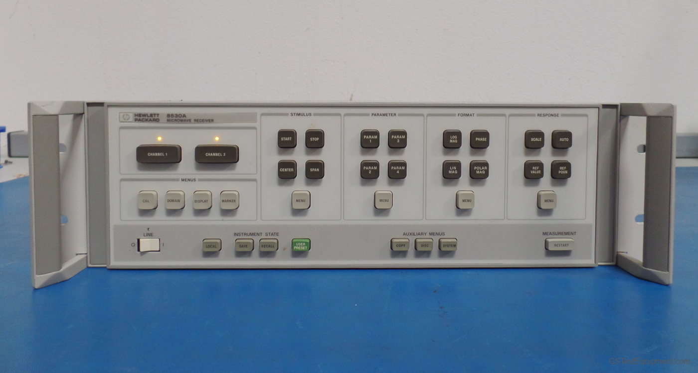 HP / Keysight / Agilent 85102R Network Analyzers - front view