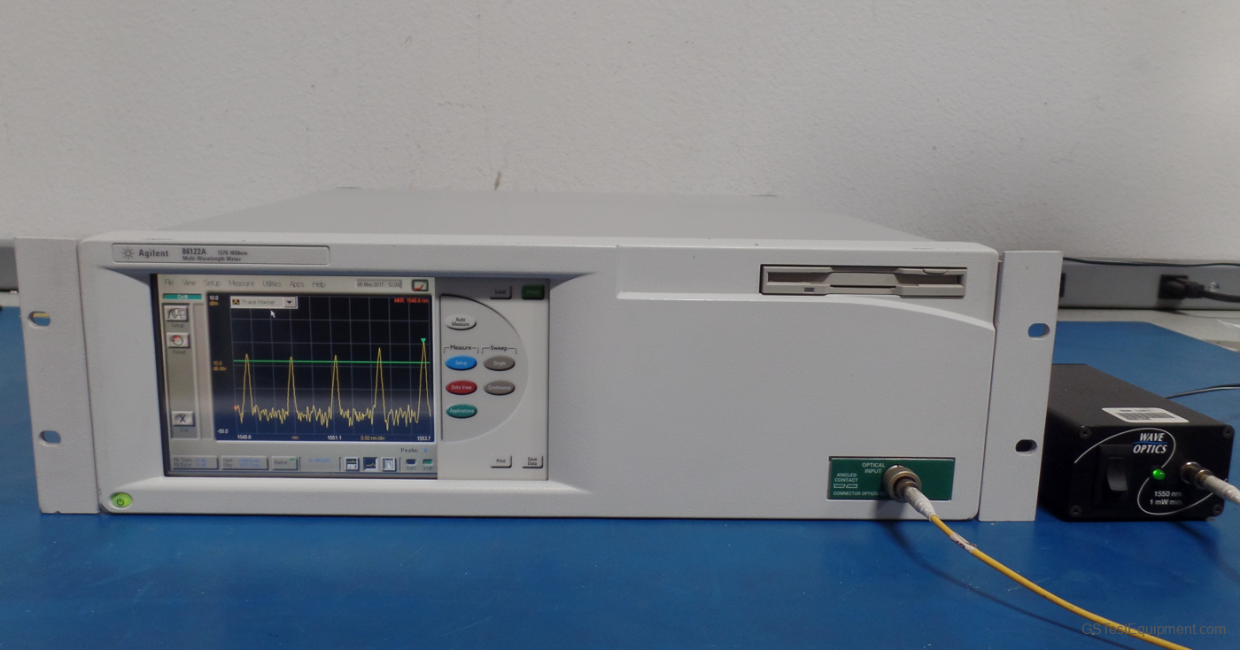 HP / Keysight / Agilent 86122A Optical Meters - front view