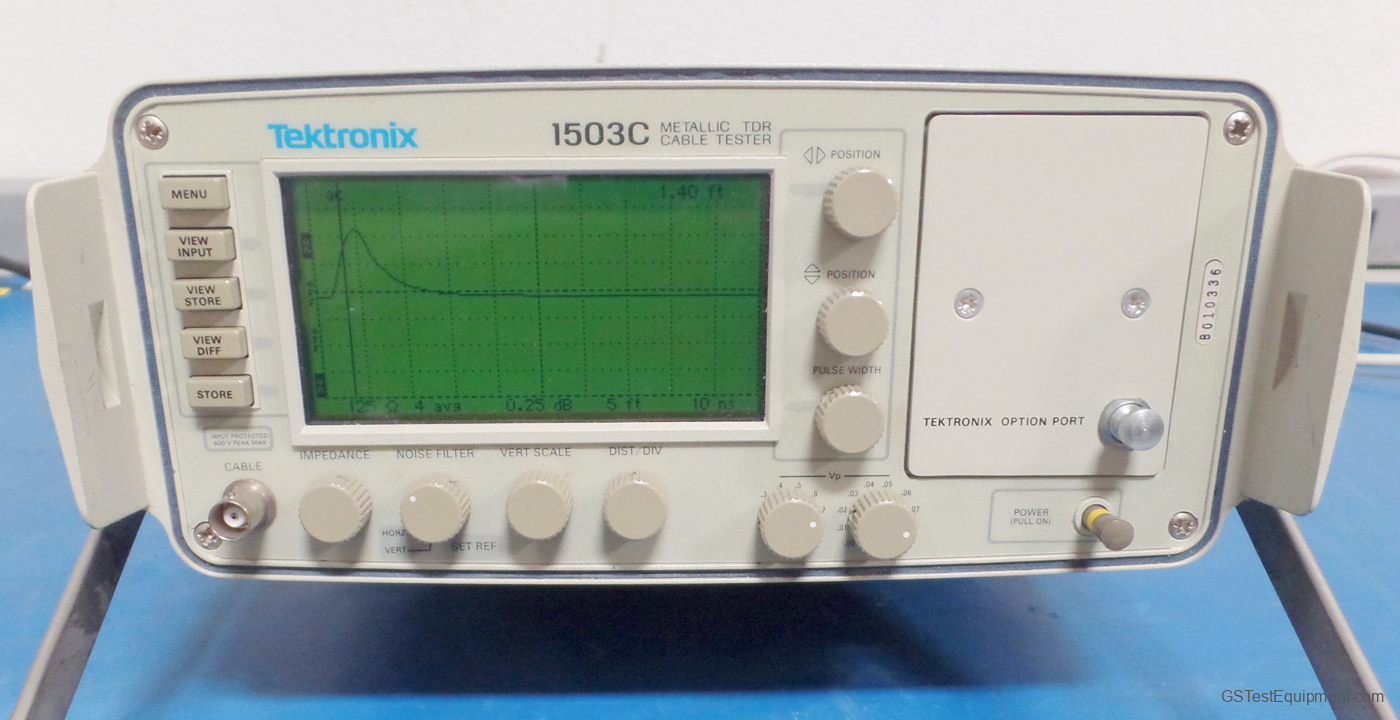 Tektronix 1503C Cable Testers  Metallic - front view
