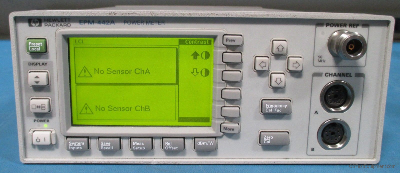 HP / Keysight / Agilent EPM-442A Power Meter - front view