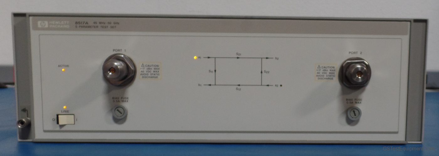 HP / Keysight / Agilent 8517A Network Analyzers - front view