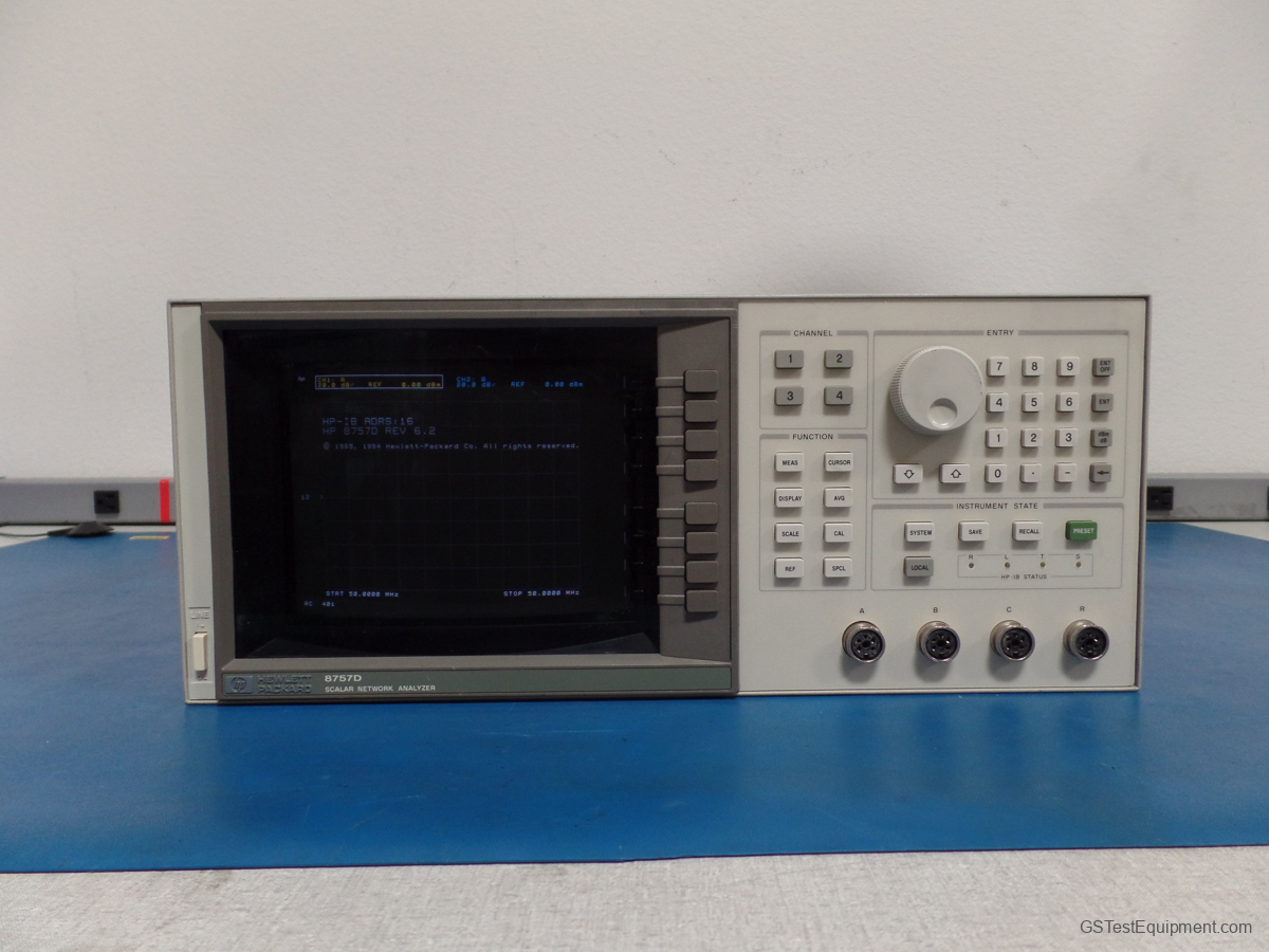 HP / Keysight / Agilent 8757D Network Analyzers - front view