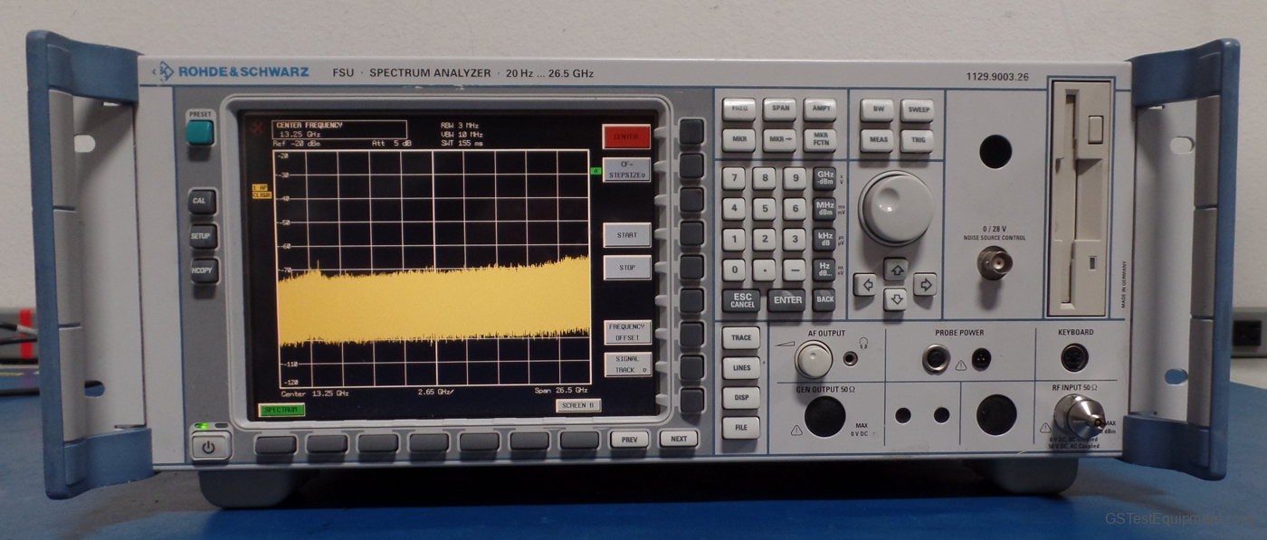 Rohde and Schwarz FSU26 Spectrum Analyzers - front view