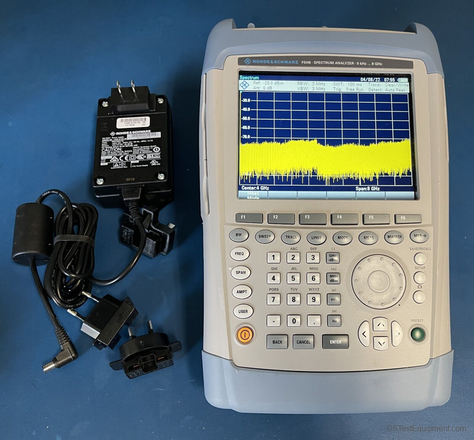 Rohde and Schwarz FSH8 Spectrum Analyzers - front view