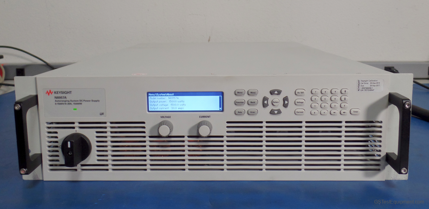 HP / Keysight / Agilent N8957A Power Supplies - front view