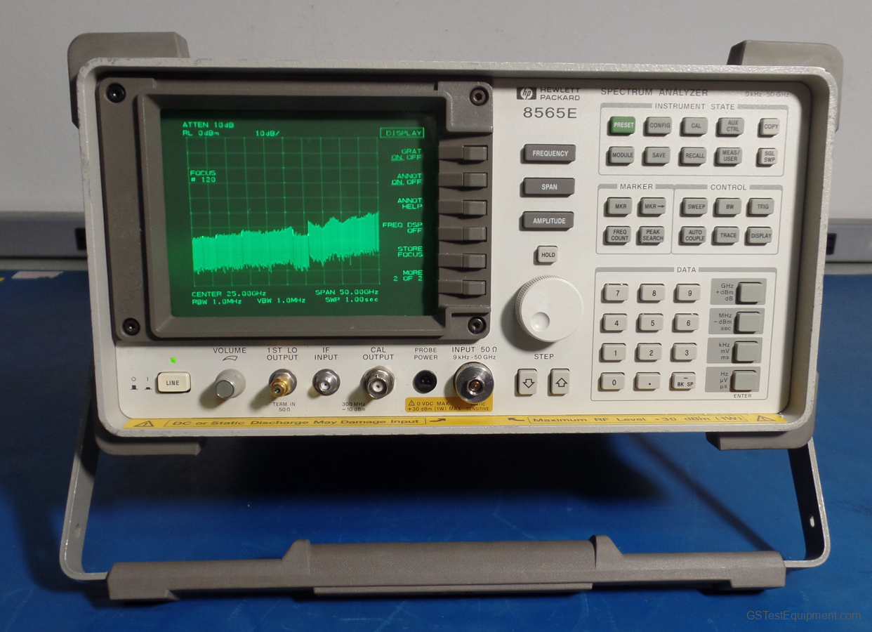 HP / Keysight / Agilent 8565E-06 Spectrum Analyzers - front view
