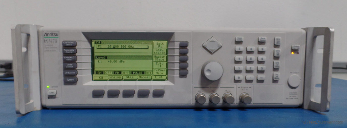 Anritsu 69347B-1-2A-9K-15B-21B Signal Generators - front view