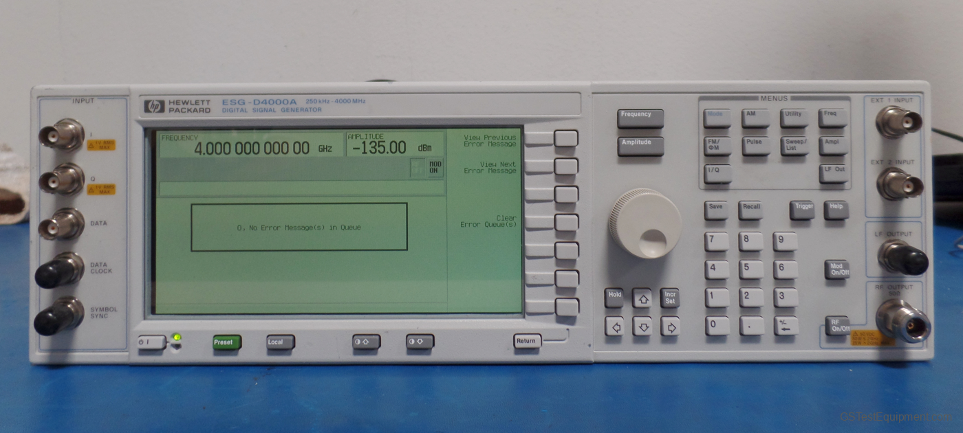 HP / Keysight / Agilent E4433A Signal Generators - front view