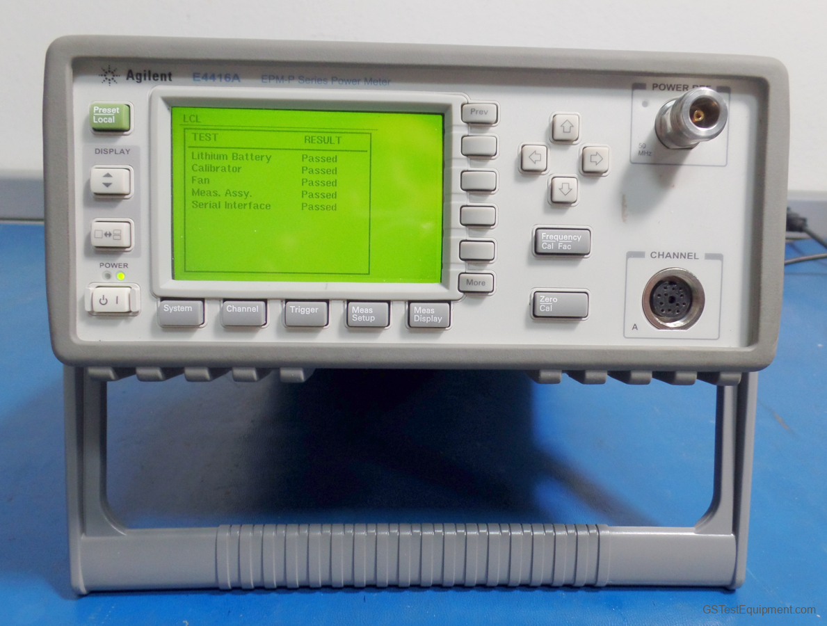 HP / Keysight / Agilent E4416A RF Power Measurement - front view