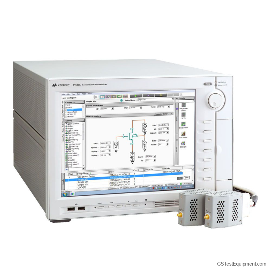 HP / Keysight / Agilent B1500A Semiconductor Equipment - front view