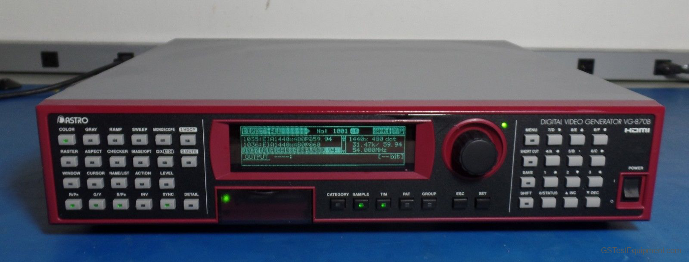 Astro VG-870B Video - front view