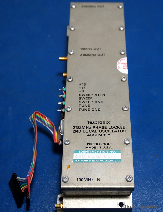 Tektronix 650-0296-02  YIG Oscillator - front view