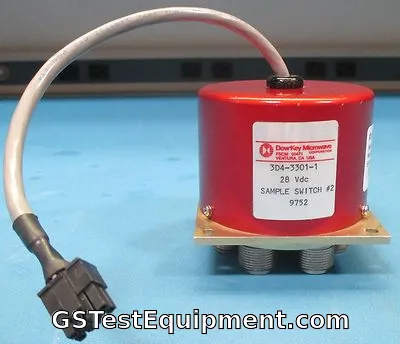 Dowkey Microwave 3D4-3301-1 Sample Switch # 29752, 28 V
