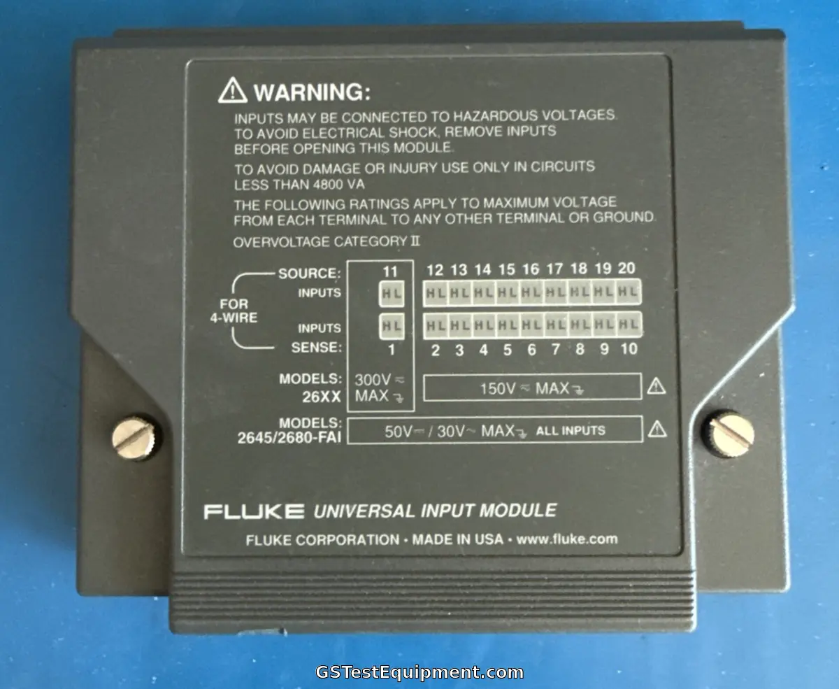 Fluke 2645A - main view
