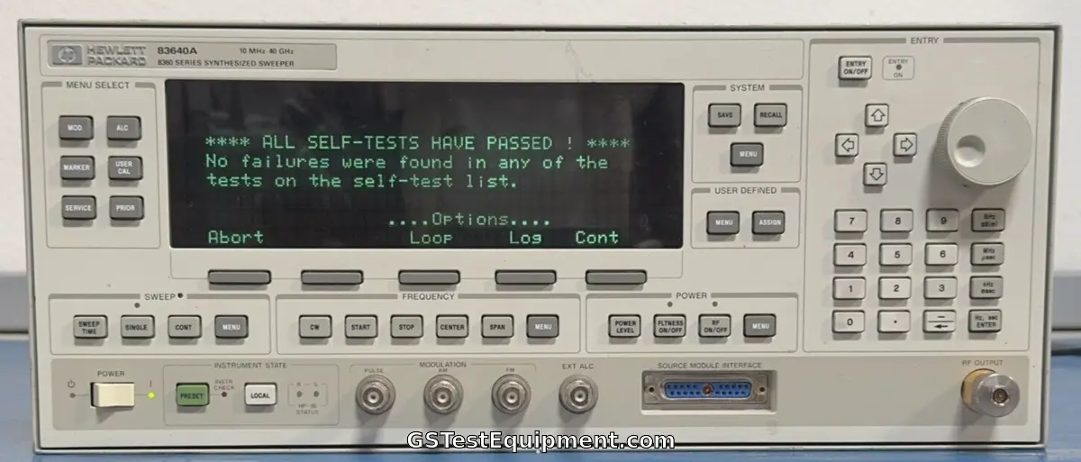 Agilent/Keysight 83640A opt 001,006,008 Synthesized Signal Generator 10MHz-40GHz