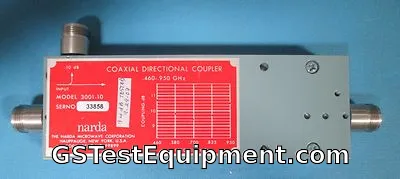 Narda 3001-10 Type N Coaxial Directional Coupler, 460 to 950 MHz, 10 dB