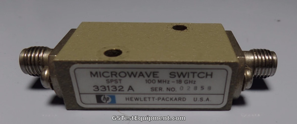  HP/Agilent/Keysight 33132A 100 MHz TO 18 GHz , SPST , SMA (f/f) , PIN DIODE - main view