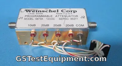 Weinschel Corp 5873A Programmable Attenuator 12VDC 70dB DC-4GHz