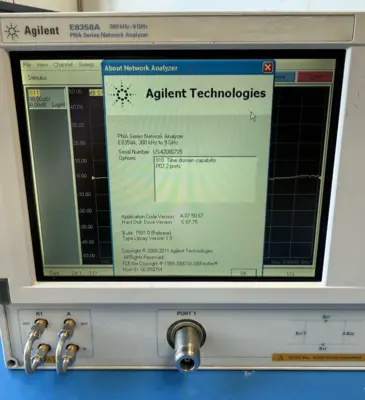 Agilent E8358A PNA Network Analyzer 300khz-9GHz option 010 Repair required