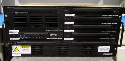 Motorola iDEN T5939A 800 Quad Ch Amplifer w/ Power Supply EX/CNTRL & 4 Receivers